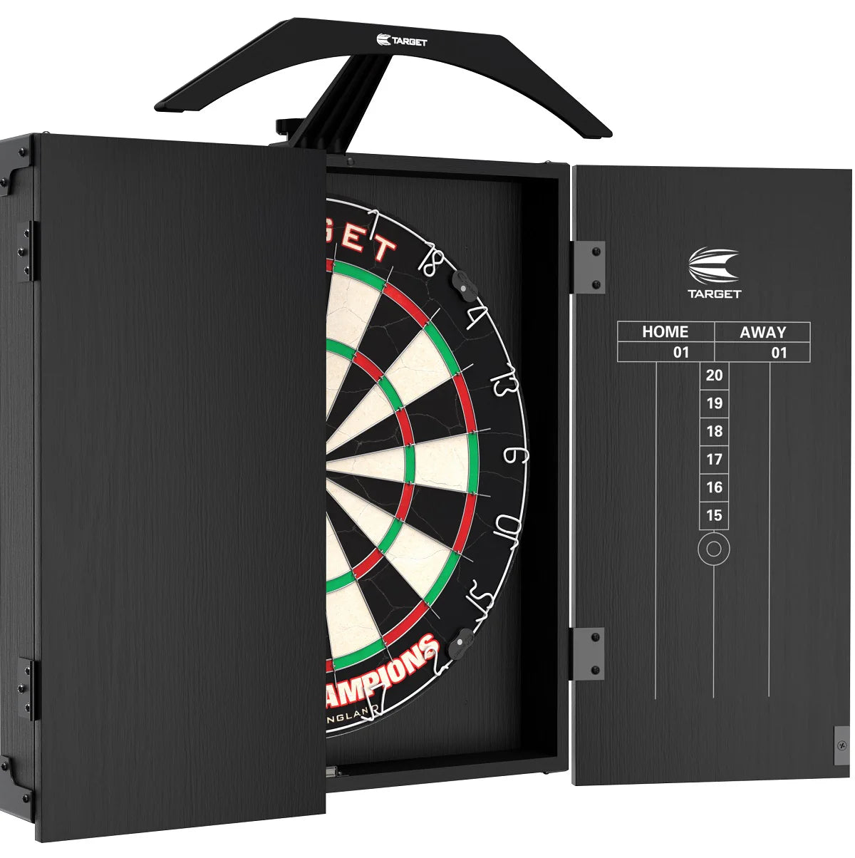 TARGET - ARC CABINET SET - CABINET WITH DARTBOARD & LIGHT