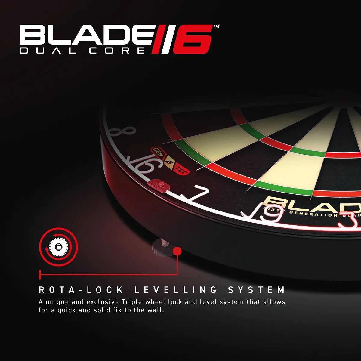 WINMAU - BLADE 6 - DUAL CORE - Professional Dartboard