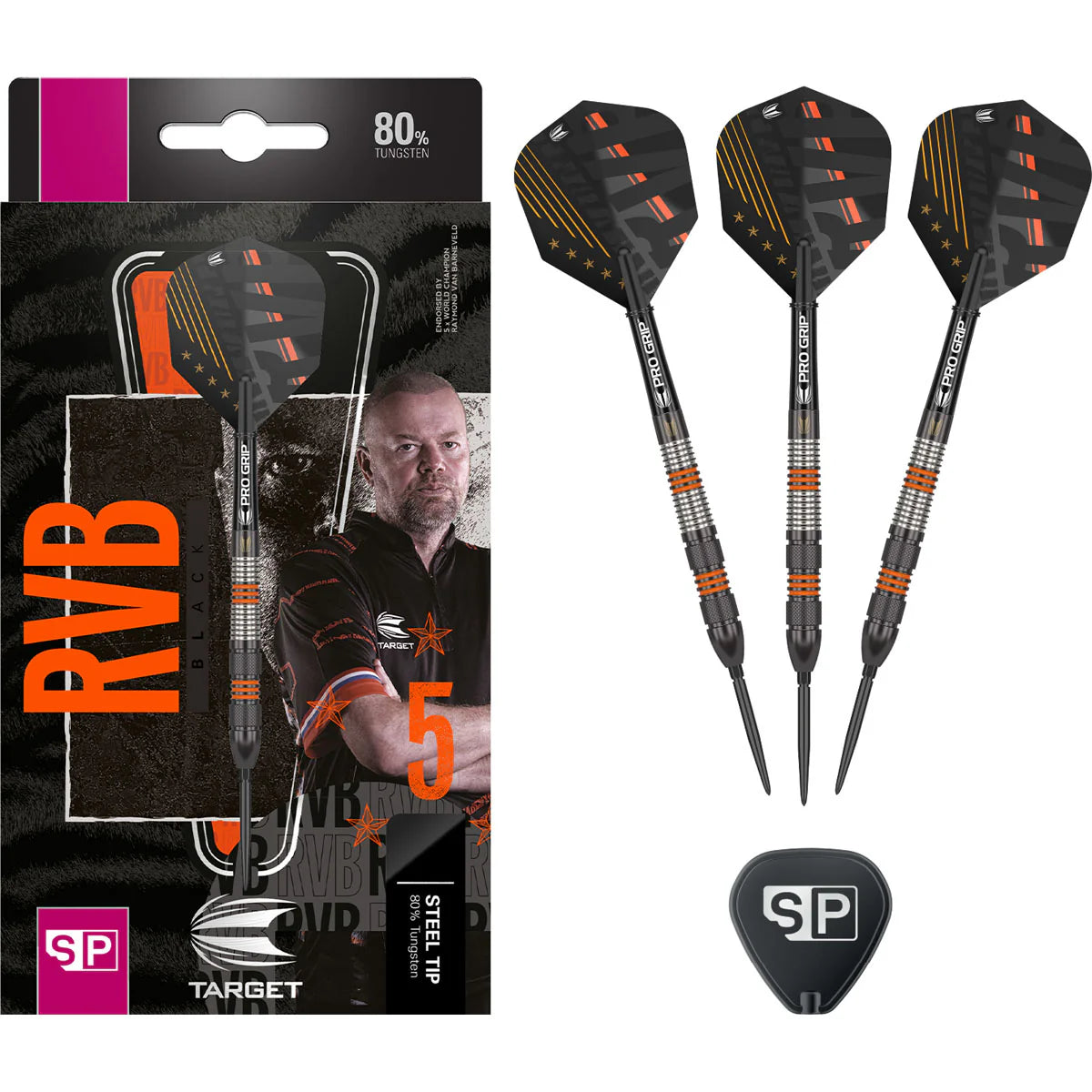 TARGET - RAYMOND VAN BARNEVELD - BLACK - SWISS POINT - 80% - 21g/23g/25g