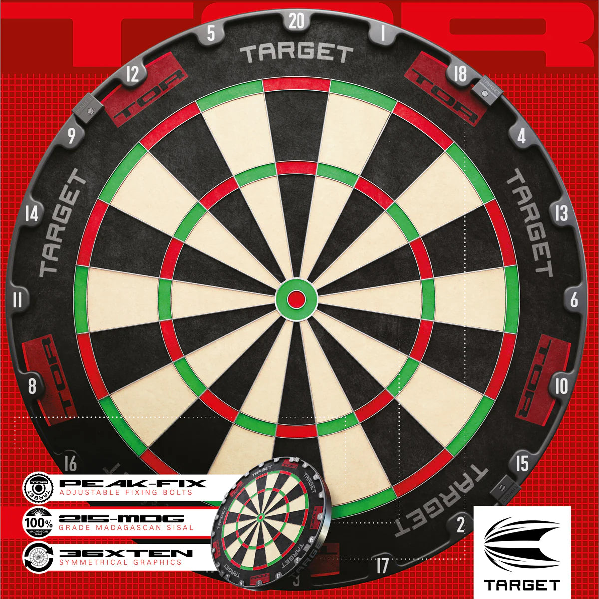 TARGET - TOR - PROFESSIONAL DARTBOARD BY TARGET