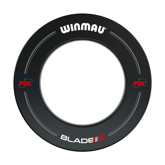 WINMAU - PDC - BLADE 6 - DARTBOARD SURROUND BY WINMAU - BLACK