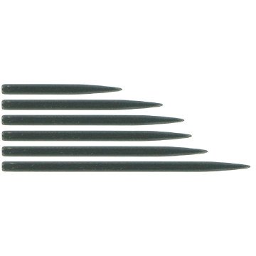 BULL'S (NL) -  STANDARD POINTS - BLACK - STEEL TIP POINTS - 25mm/32mm/35mm/38mm/42mm/45mm