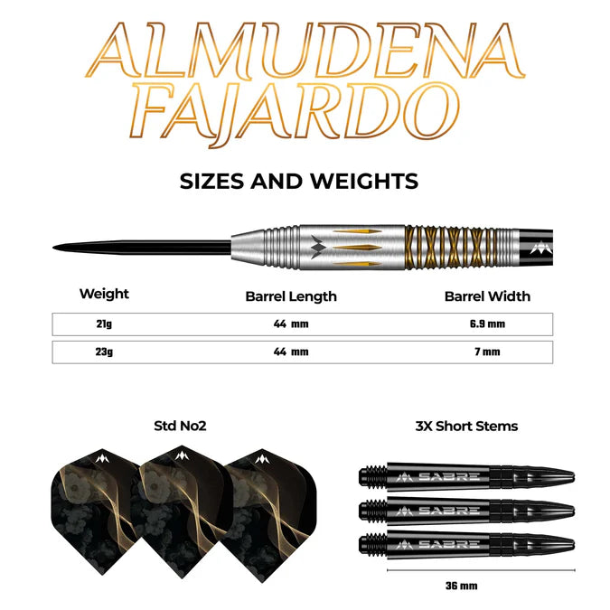 MISSION - ALMUDENA FAJARDO AYUSO - STEEL TIP - 95% - 21g/23g