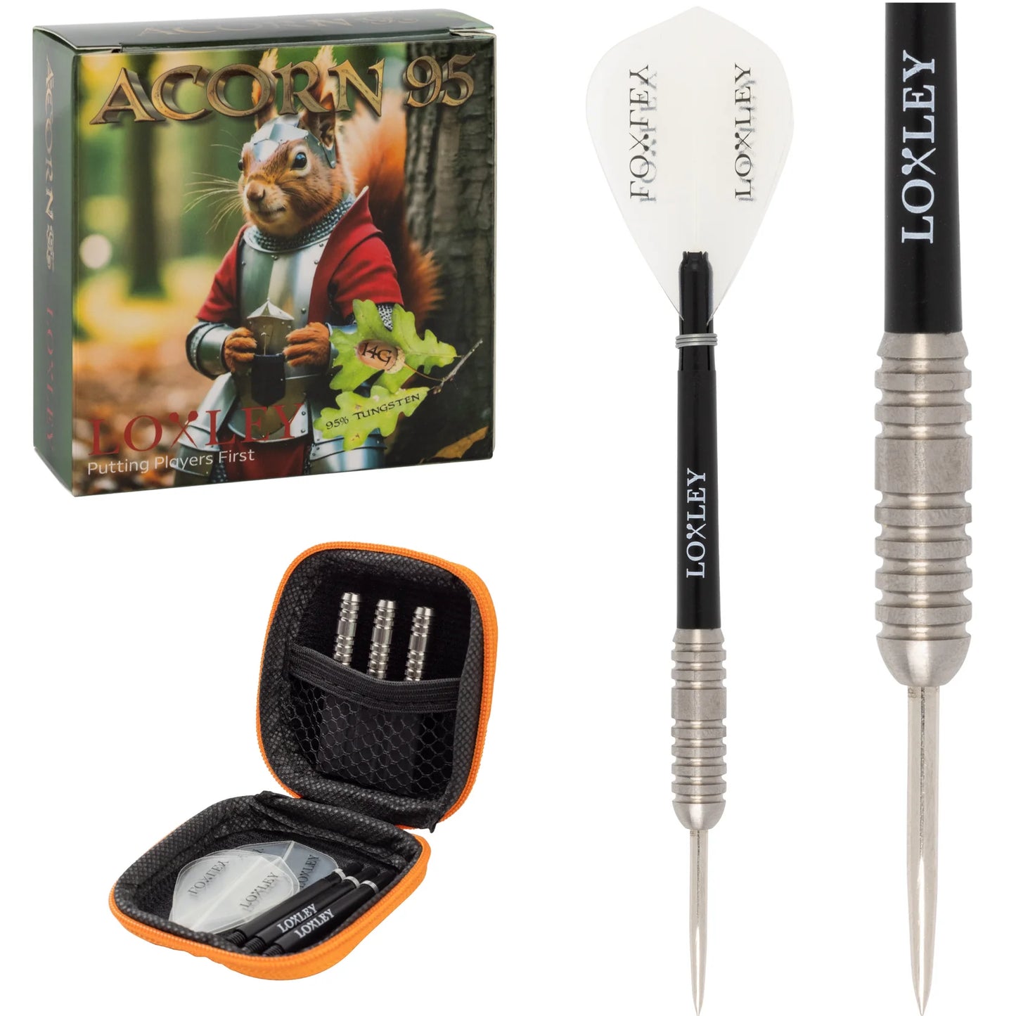 LOXLEY - ACORN 95 - STEEL TIP DARTS - 95% - 14g