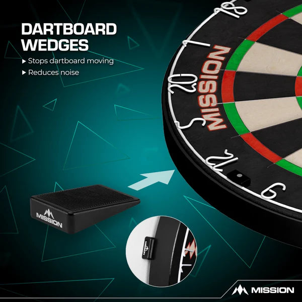 MISSION - DARTBOARD WEDGES - BOARD PACKER (PACK OF 8)