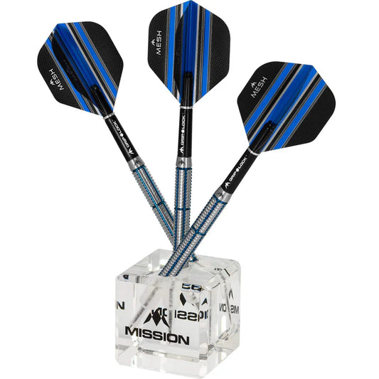 MISSION - CUBE - DARTS DISPLAY - HOLDS 3 DARTS