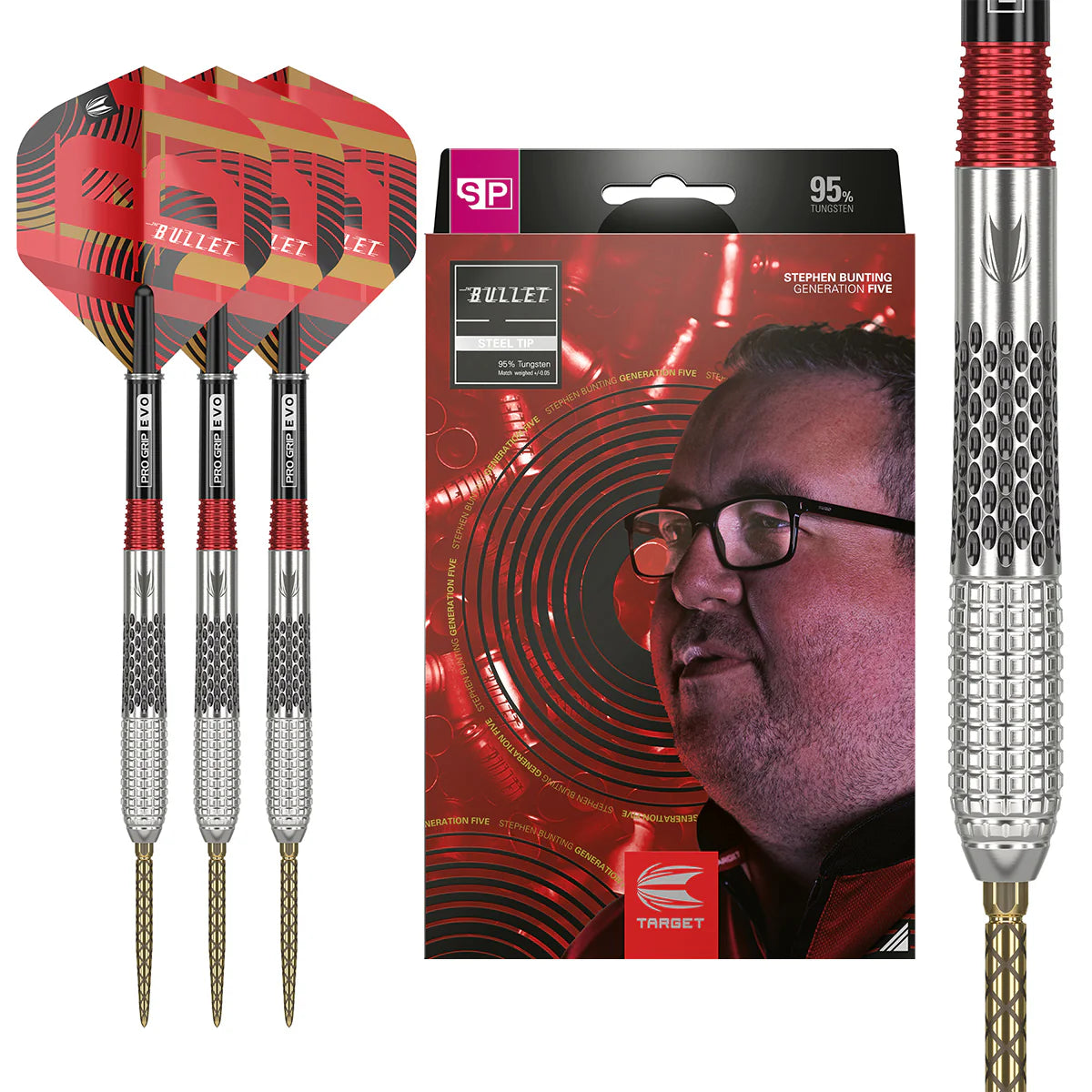 TARGET - STEPHEN BUNTING - G5 - SWISS POINT - 95% - 18g/22g/23g/25g