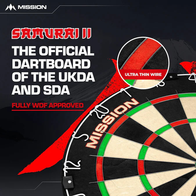 MISSION - SAMURAI II - PROFESSIONAL DARTBOARD