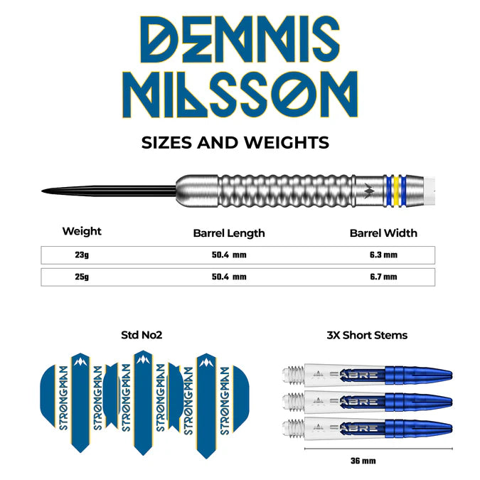 MISSION - DENNIS NILSSON - STEEL TIP - 90% - 23g/25g