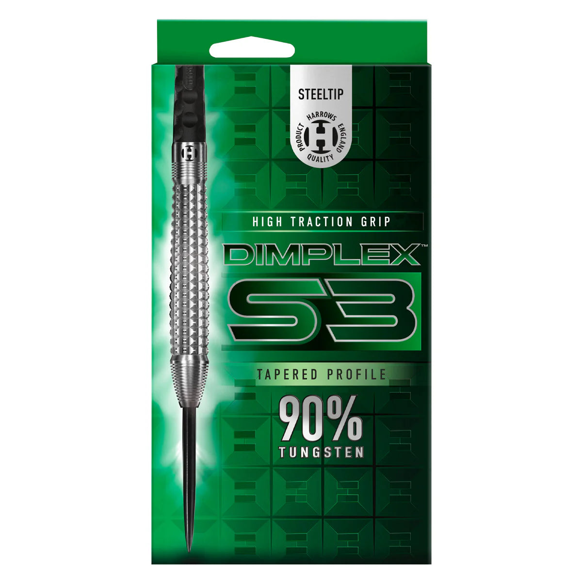 HARROWS - DIMPLEX S3 - TAPERED - STEEL TIP DARTS - 90% - 22g/23g/24g/26g