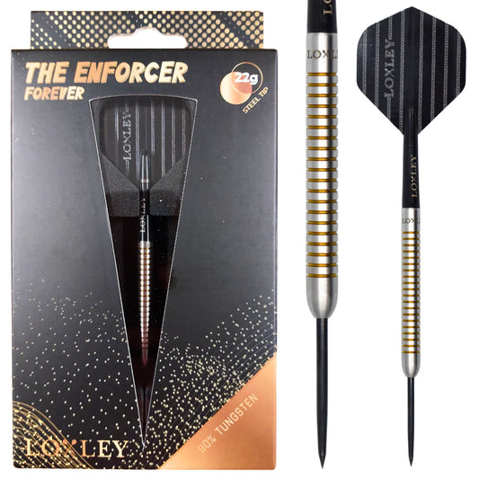 LOXLEY - THE ENFORCER FOREVER - STEEL TIP DARTS - 90% - 22g/24g