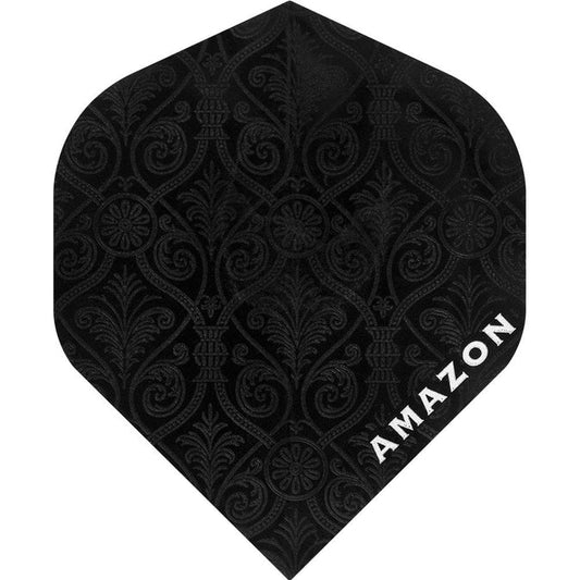 AMAZON  - BLACK PATTERN -  DART FLIGHTS - 100 MICRON - STANDARD No.2