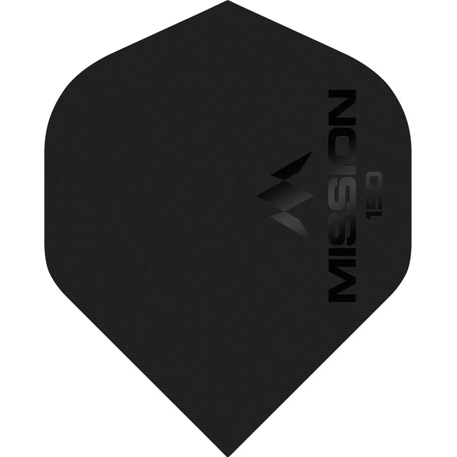 MISSION - LOGO 150 - DART FLIGHTS - 150 MICRON - STD No2 - VARIOUS COLOURS