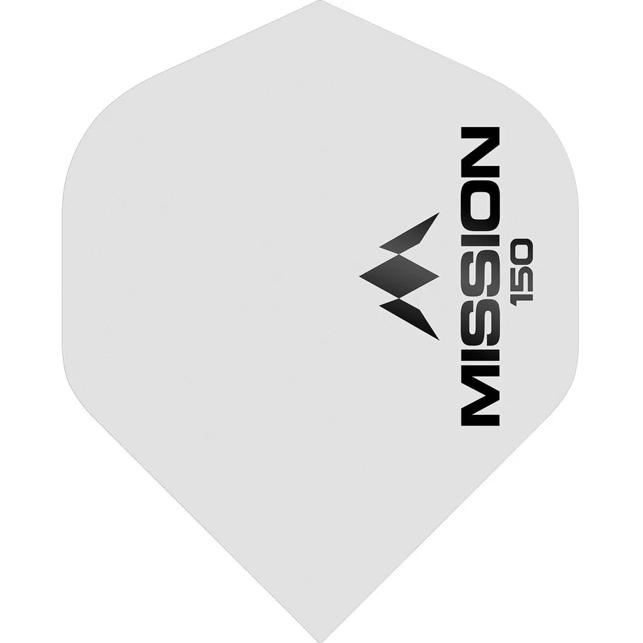 MISSION - LOGO 150 - DART FLIGHTS - 150 MICRON - STD No2 - VARIOUS COLOURS