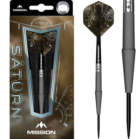 MISSION - SATURN 'HYPERION' - STEEL TIP DARTS  - 90% - 22g/24g