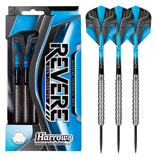 HARROWS - REVERE  - STEEL TIP DARTS - 90% - 21g/22g/23g/24g/25g/26g