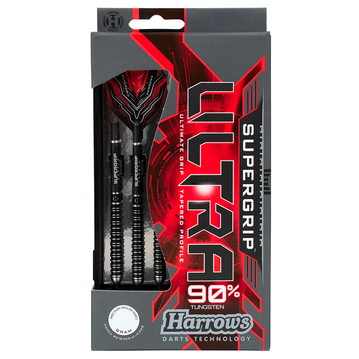 HARROWS - SUPERGRIP - ULTRA - STEEL TIP DARTS - 90% - 21g/22g/23g/24g/25g/26g/28g/30g