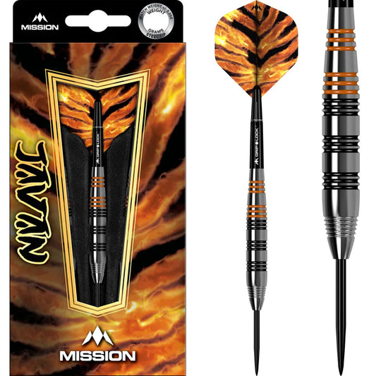 MISSION - JAVAN - STEEL TIP DARTS - BRASS - BEGINNER DARTS - 22g