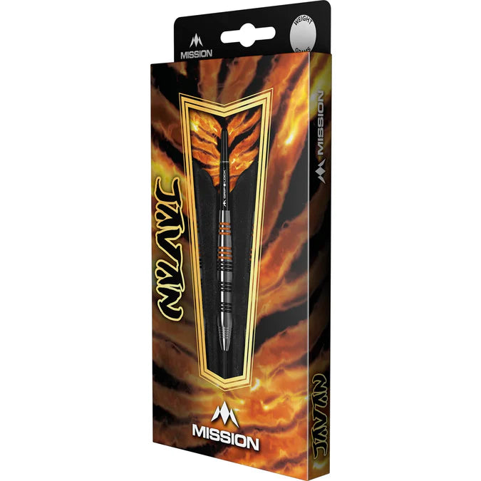 MISSION - JAVAN - STEEL TIP DARTS - BRASS - BEGINNER DARTS - 22g