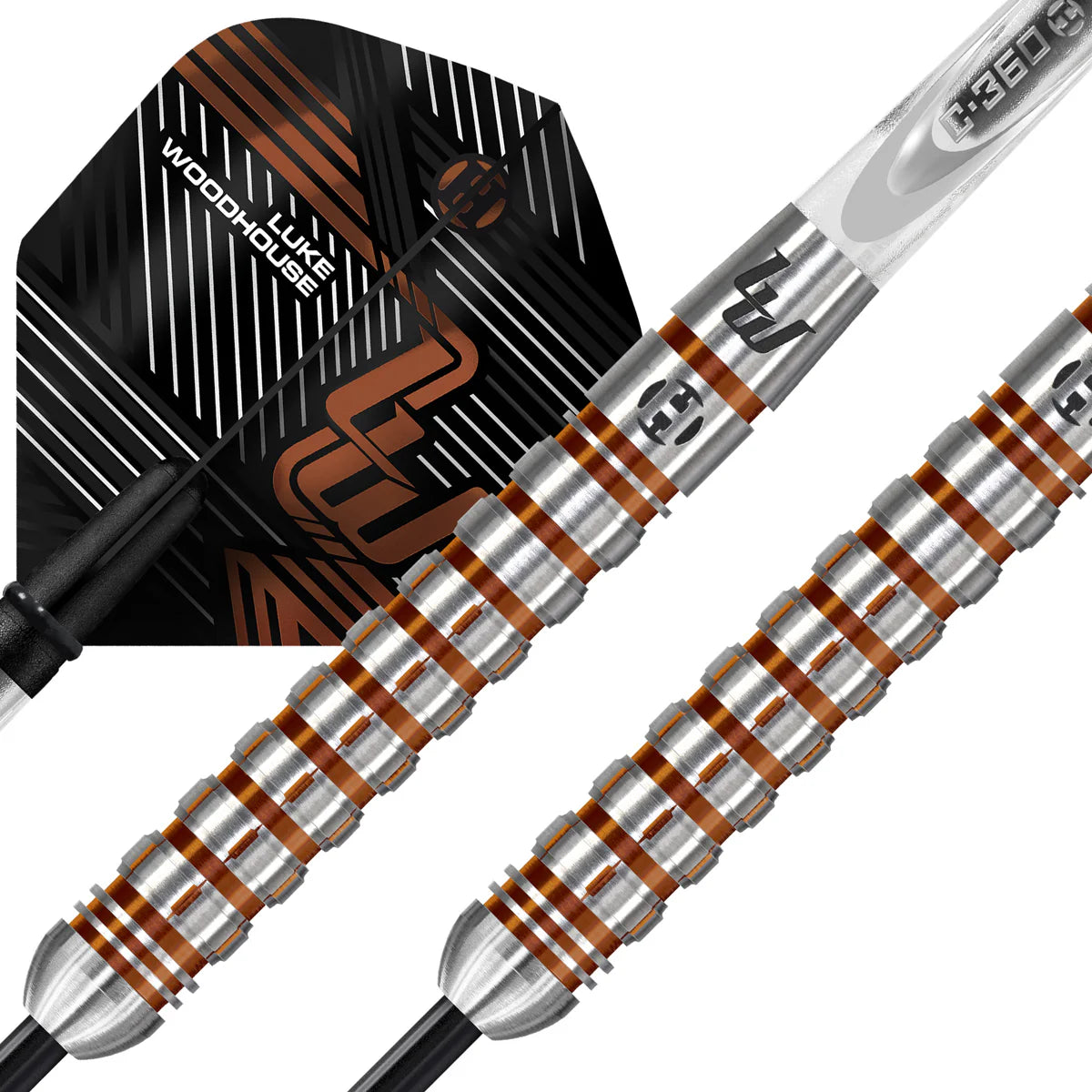 HARROWS - LUKE WOODHOUSE - SERIES 2 - STEEL TIP DARTS - 90% - 21g/23g/25g