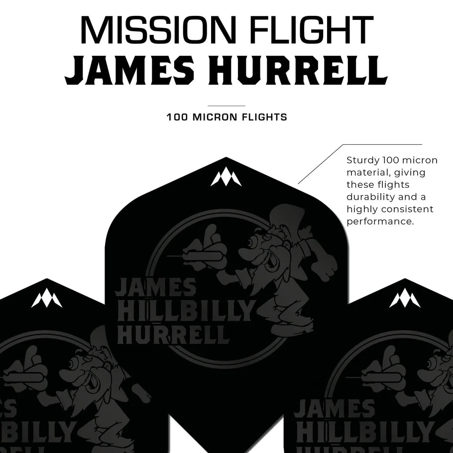 MISSION - JAMES HURRELL - SOLO DART FLIGHTS - 100 MICRON - STD No2