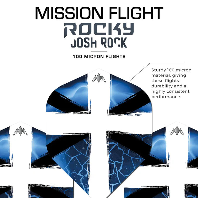 MISSION - JOSH ROCK 'ROCKY' - SOLO DART FLIGHTS - 100 MICRON - STD No2