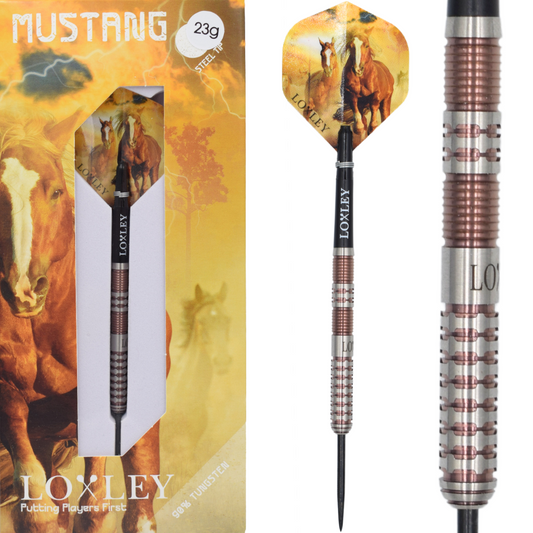 LOXLEY - MUSTANG - STEEL TIP DARTS - 22g/23g/24g