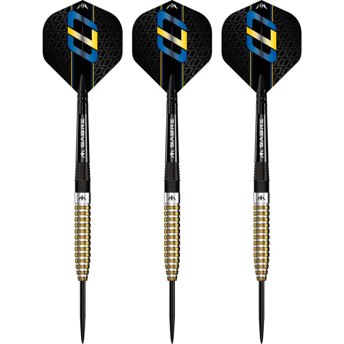 MISSION - OSKAR LUKASIAK - BLACK & GOLD PVD - STEEL TIP DARTS - 95% - 22g/24g