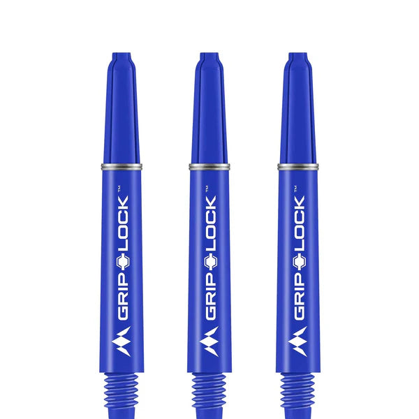 MISSION - GRIPLOCK STEMS - NYLON DARTS STEMS/SHAFTS - With Machined Rings - BLUE