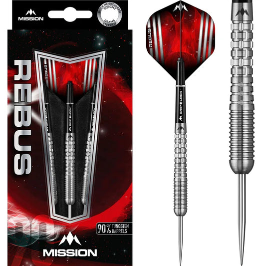 MISSION - REBUS - M2 - STEEL TIP DARTS - 90% - 21g/23g/25g