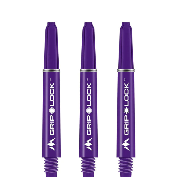 MISSION - GRIPLOCK STEMS - NYLON DARTS STEMS/SHAFTS - With Machined Rings - PURPLE