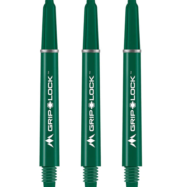MISSION - GRIPLOCK STEMS - NYLON DARTS STEMS/SHAFTS - With Machined Rings - GREEN