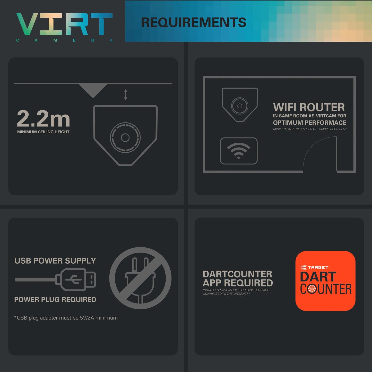 TARGET - VIRT - VIRT CAMERA - DARTCOUNTER/OMNI COMPATIBLE