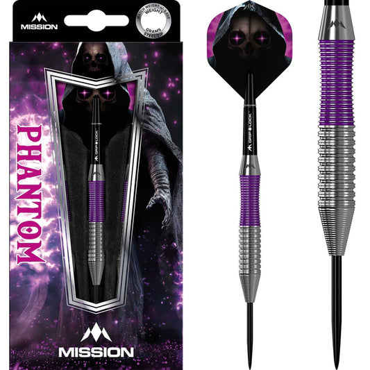 MISSION - PHANTOM - STEEL TIP DARTS - BRASS - BEGINNER DARTS - 22g