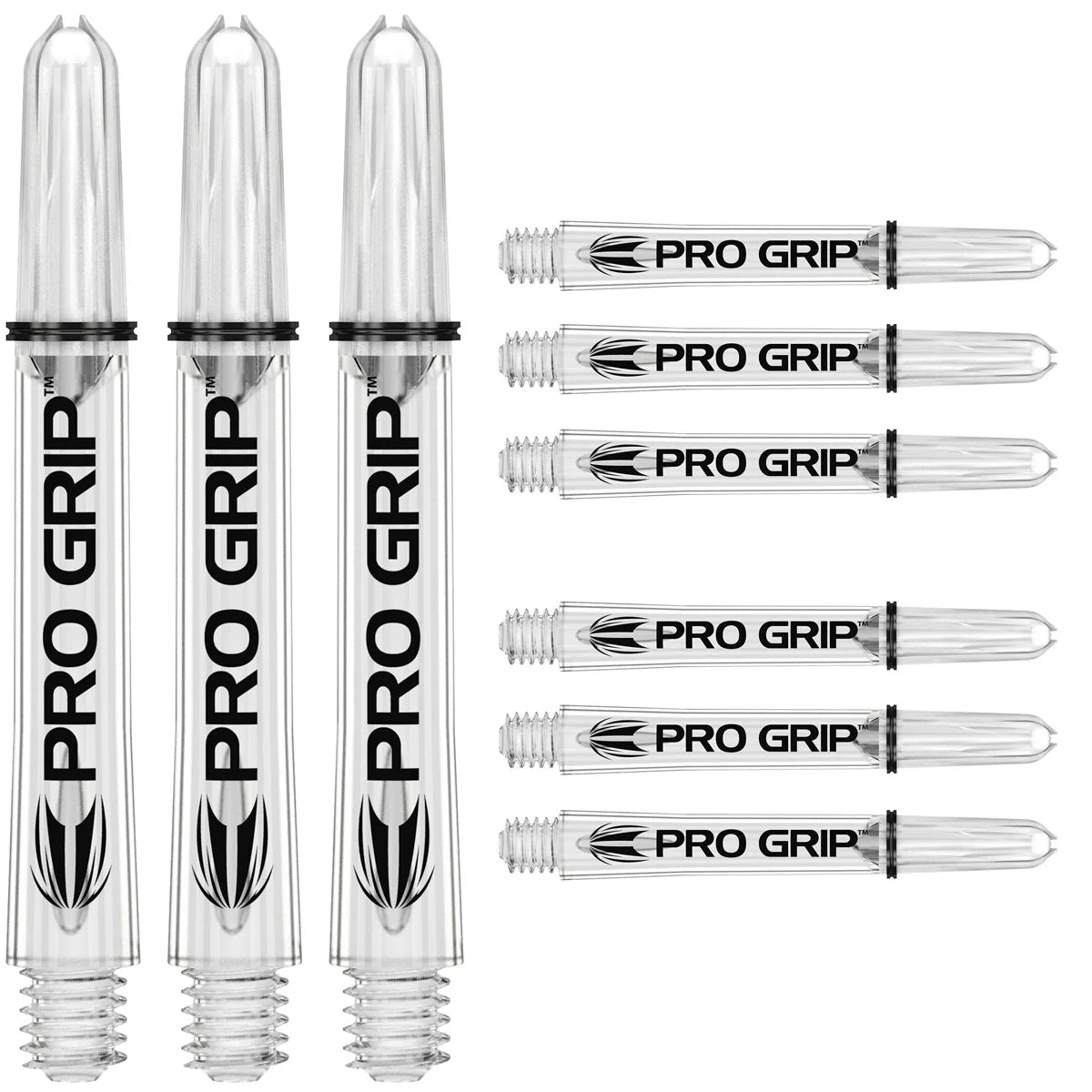 TARGET - PRO GRIP - DART STEMS/SHAFTS - (3 SETS) - CLEAR