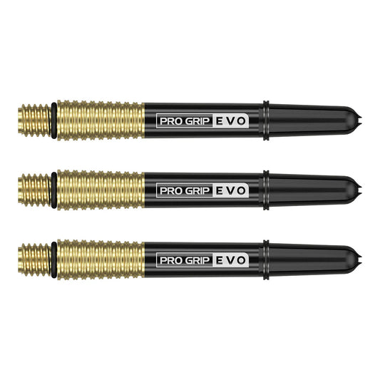 TARGET - PRO GRIP EVO - DART STEMS/SHAFTS - BLACK & GOLD