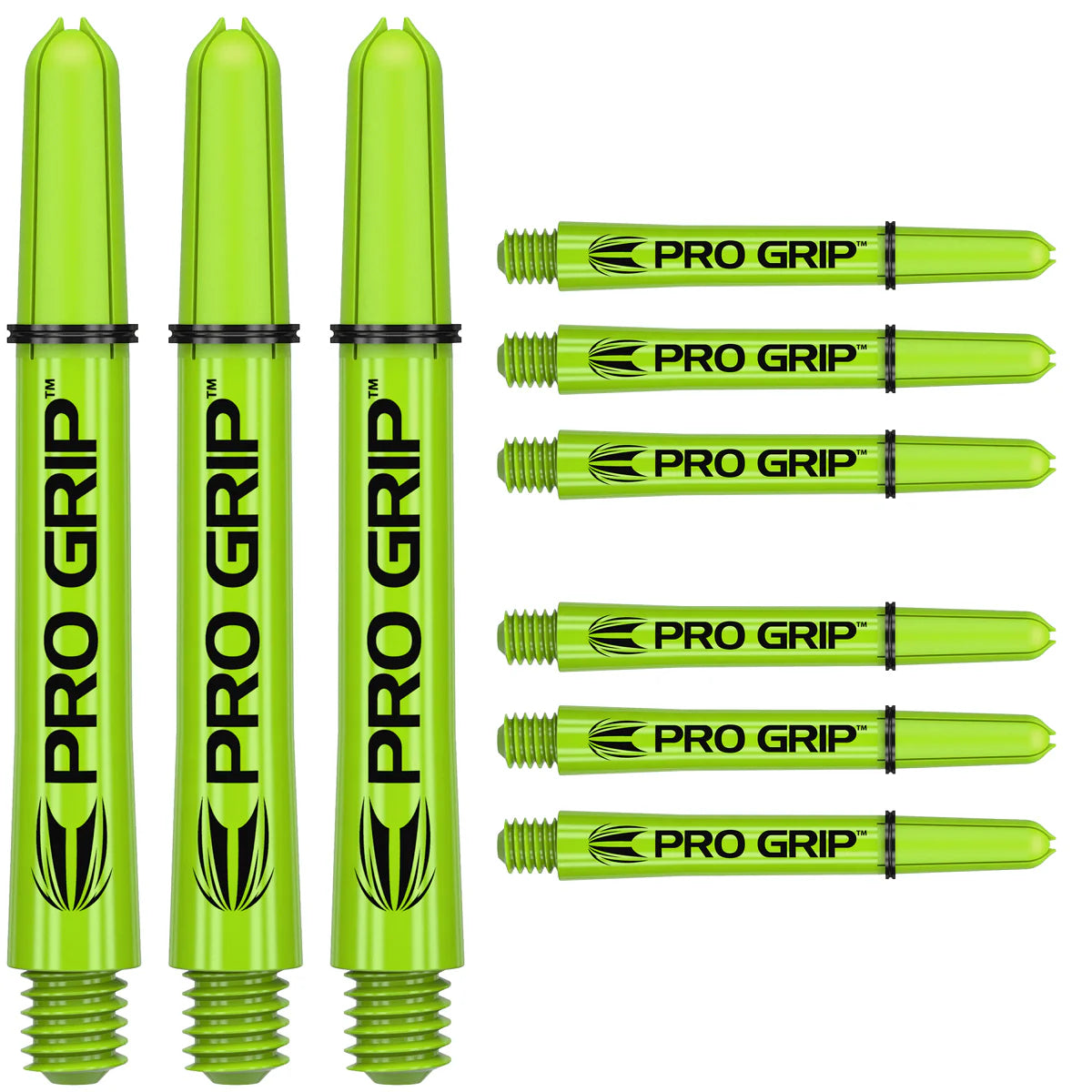 TARGET - PRO GRIP - DART STEMS/SHAFTS - (3 SETS) - LIME GREEN