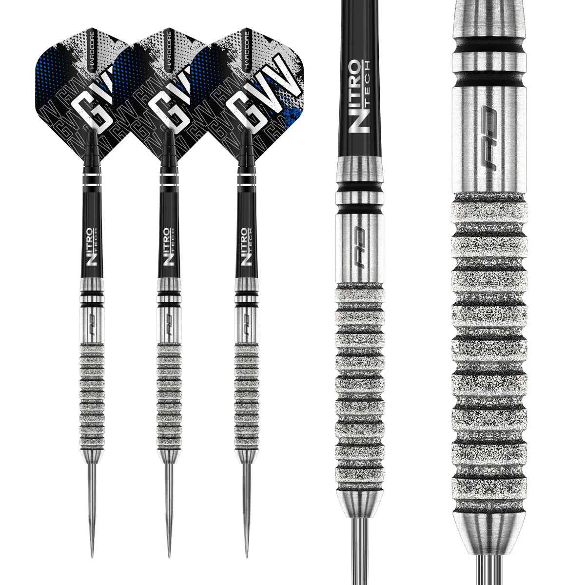 RED DRAGON - GIAN VAN VEEN - TOUR EDITION - STEEL TIP DARTS - 90% - 22g