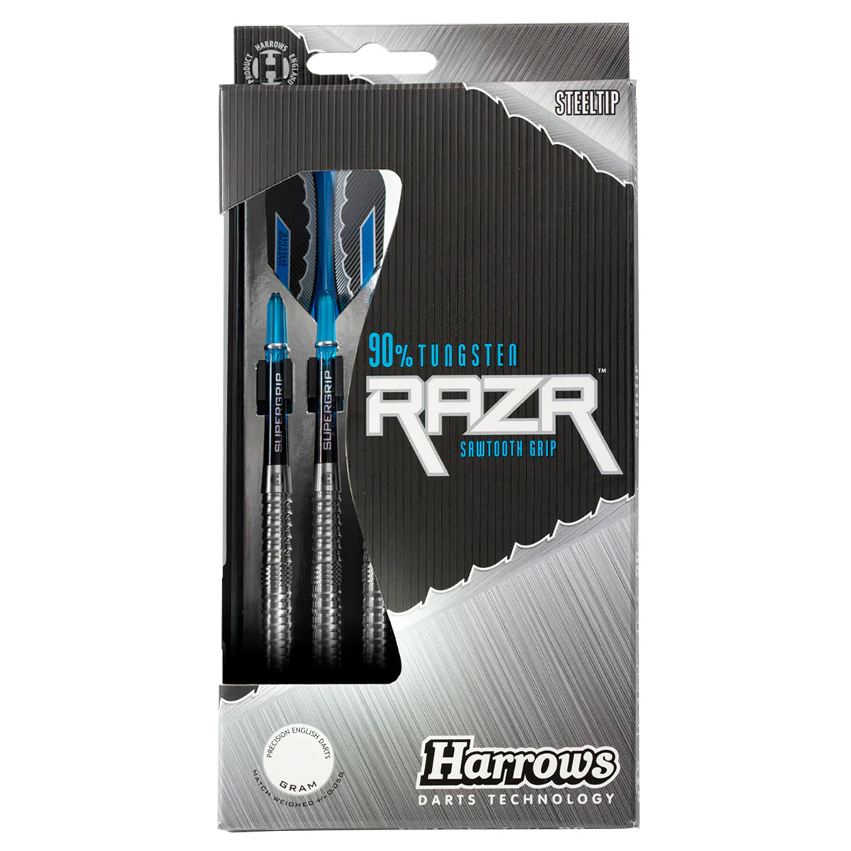 HARROWS - RAZR - STRAIGHT BARREL - STEEL TIP DARTS - 90% - 21g/23g/25g/28g/30g