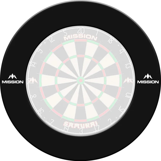 MISSION - PRO DARTBOARD SURROUND - MISSION LOGO - RED/BLUE/BLACK