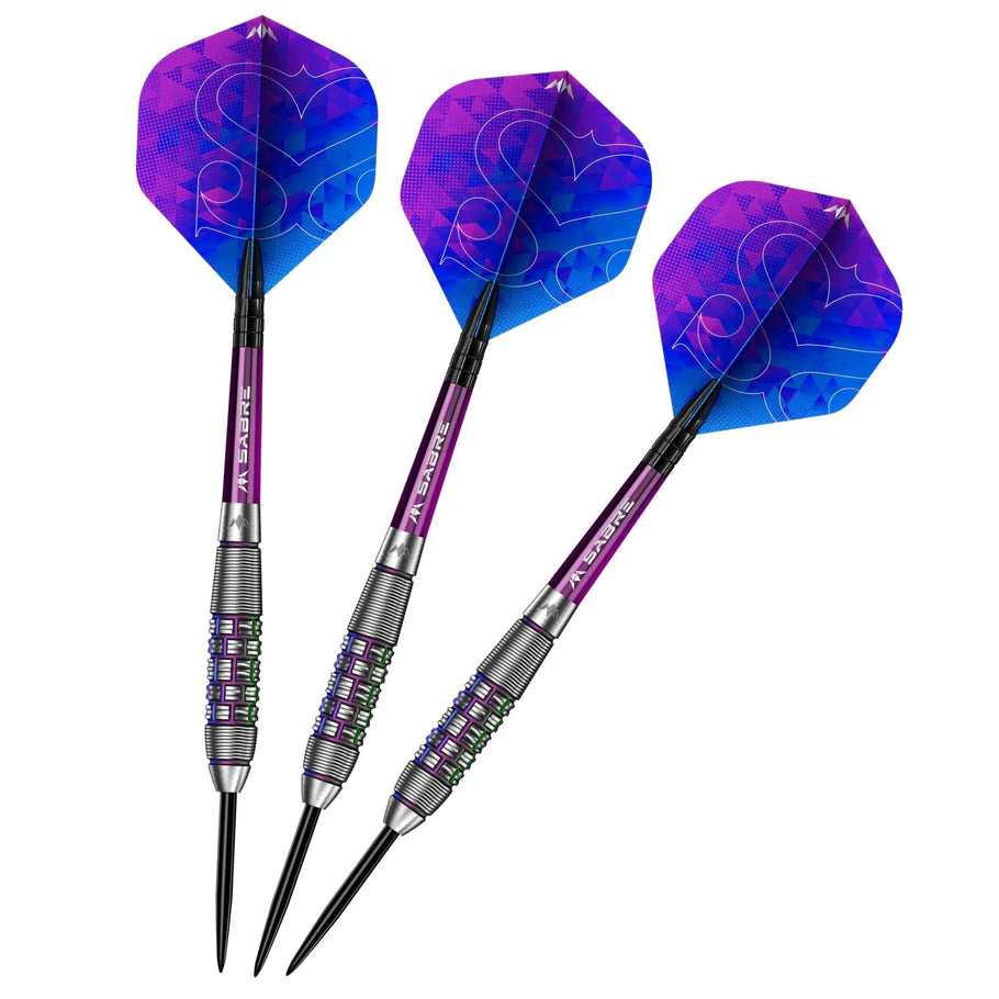 MISSION - SUZANNE SMITH - CORAL PVD - STEEL TIP DARTS - 90% - 24g/26g