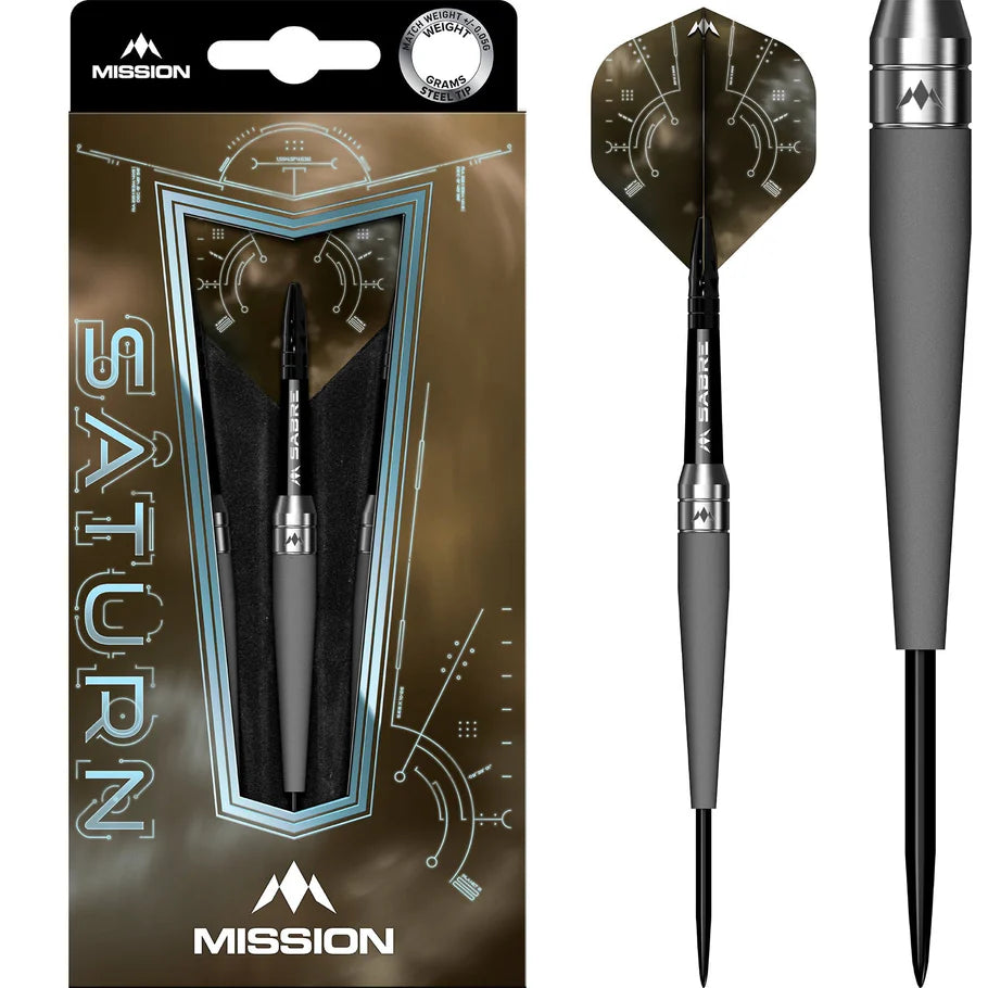 MISSION - SATURN 'TITAN' - STEEL TIP DARTS  - 90% - 22g/24g