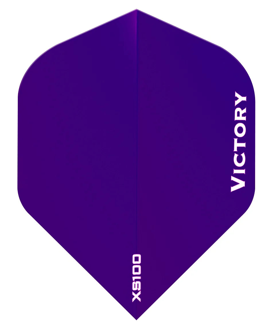 VICTORY - XS100 - EXTRA STRONG DARTS FLIGHTS - 100 MICRON - STANDARD No.2 - PURPLE