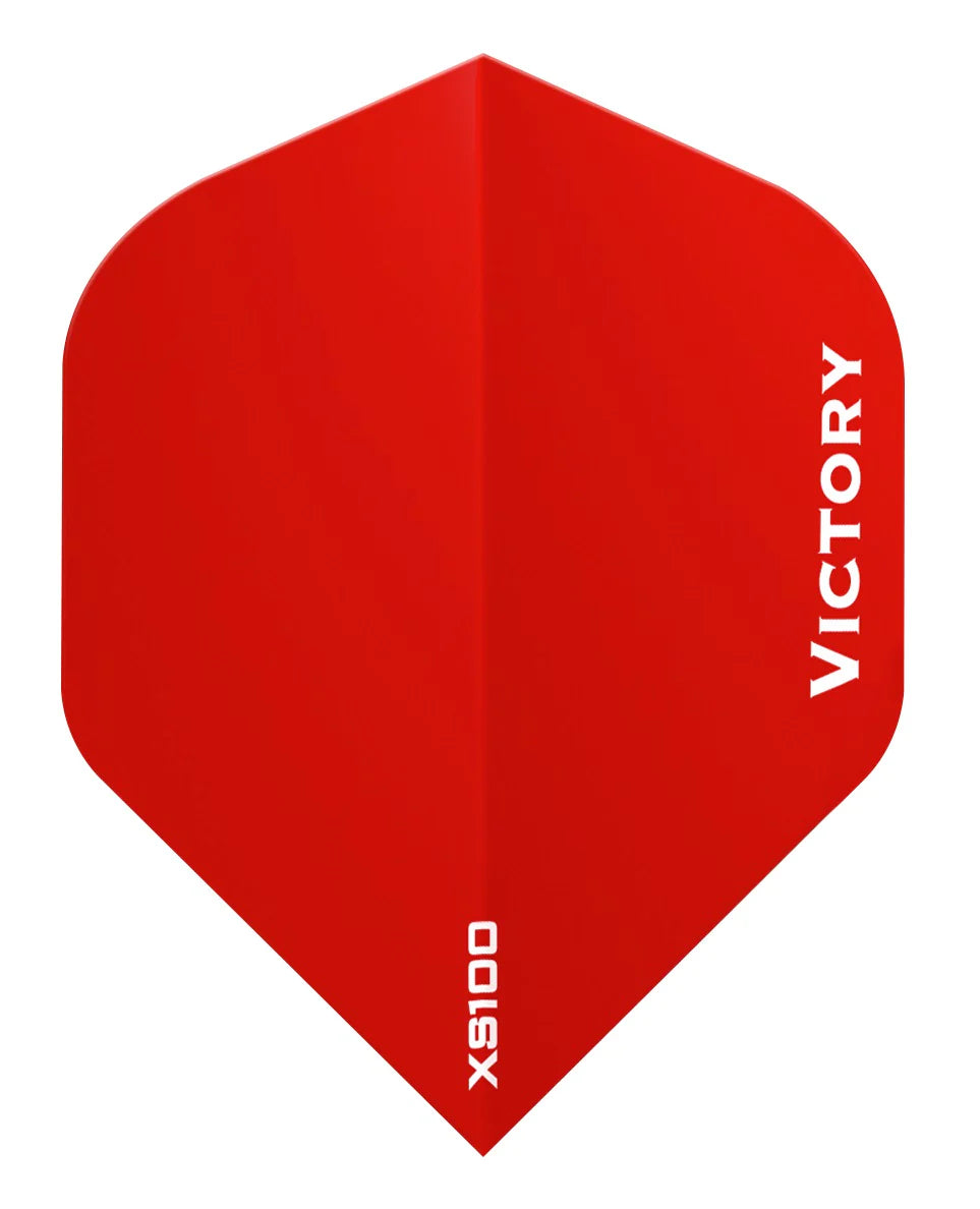 VICTORY - XS100 - EXTRA STRONG DARTS FLIGHTS - 100 MICRON - STANDARD No.2 - RED