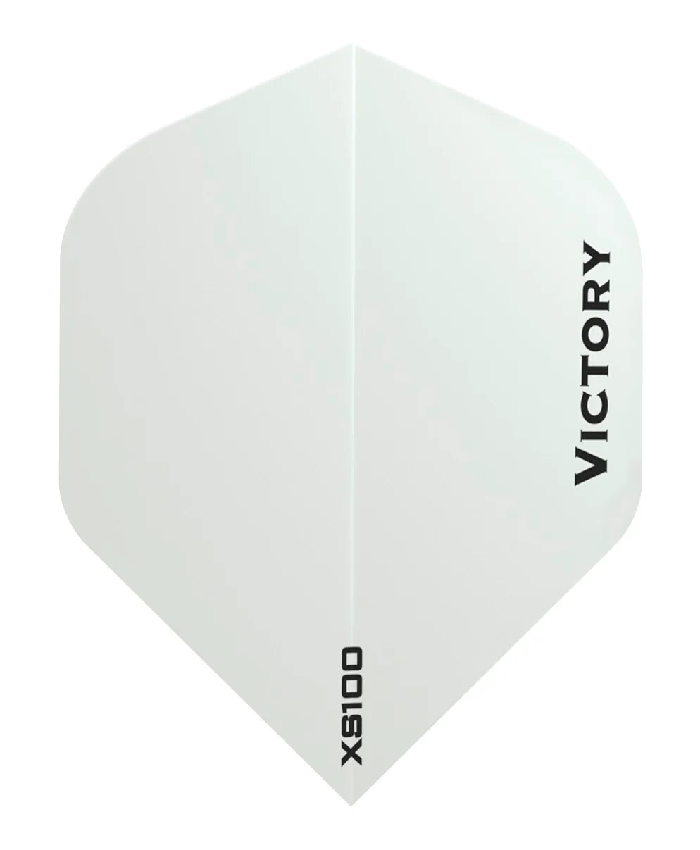 VICTORY - XS100 - EXTRA STRONG DARTS FLIGHTS - 100 MICRON - STANDARD No.2 - WHITE