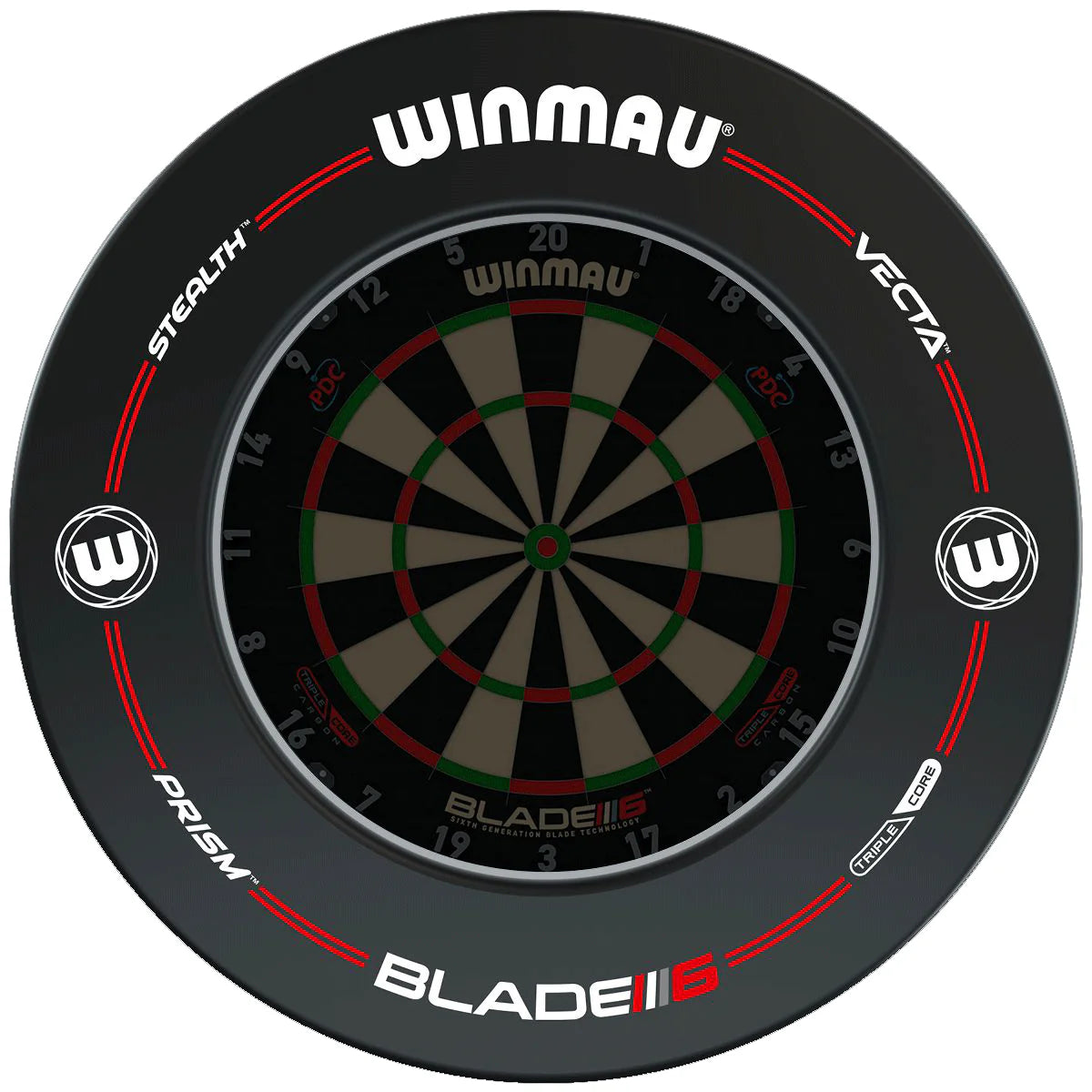 WINMAU - PRO LINE - DARTBOARD SURROUND BY WINMAU - BLACK