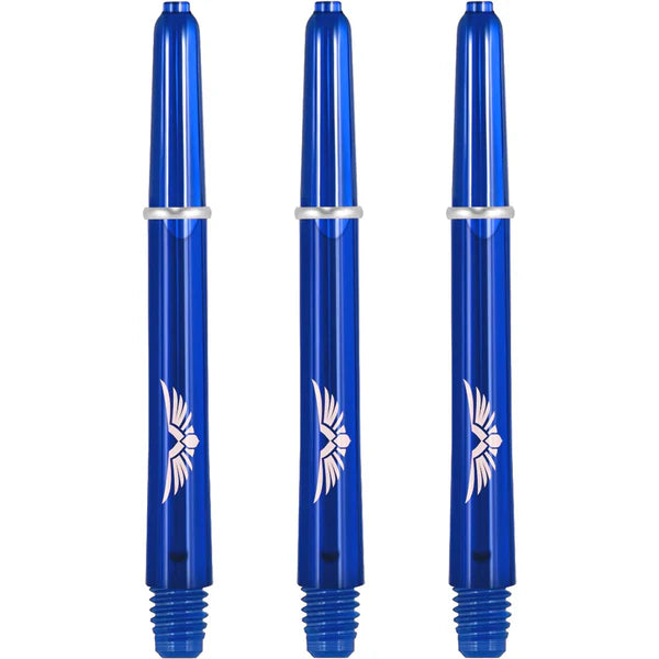 SHOT - EAGLE CLAW - Strong Polycarbonate Stems/Shafts- With Machined Rings - 'BLUE'