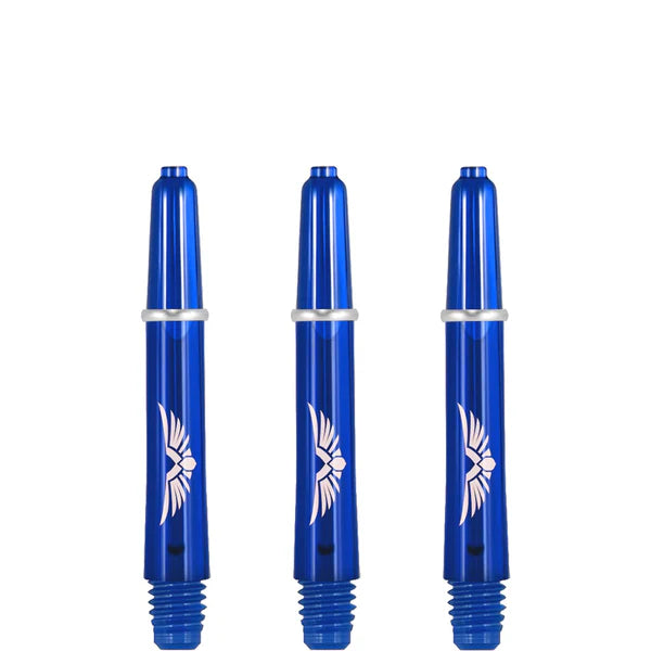 SHOT - EAGLE CLAW - Strong Polycarbonate Stems/Shafts- With Machined Rings - 'BLUE'