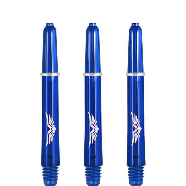 SHOT - EAGLE CLAW - Strong Polycarbonate Stems/Shafts- With Machined Rings - 'BLUE'