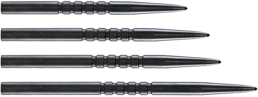 BULL'S (NL) -  RING GRIPPED POINTS - BLACK - Steel Tip Points 32mm/36mm/38mm/45mm
